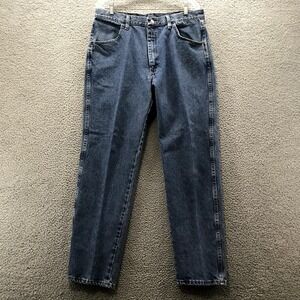 Rustler Mens Mid Rise 4 Pocket Jeans 100% Cotton Size 36X32